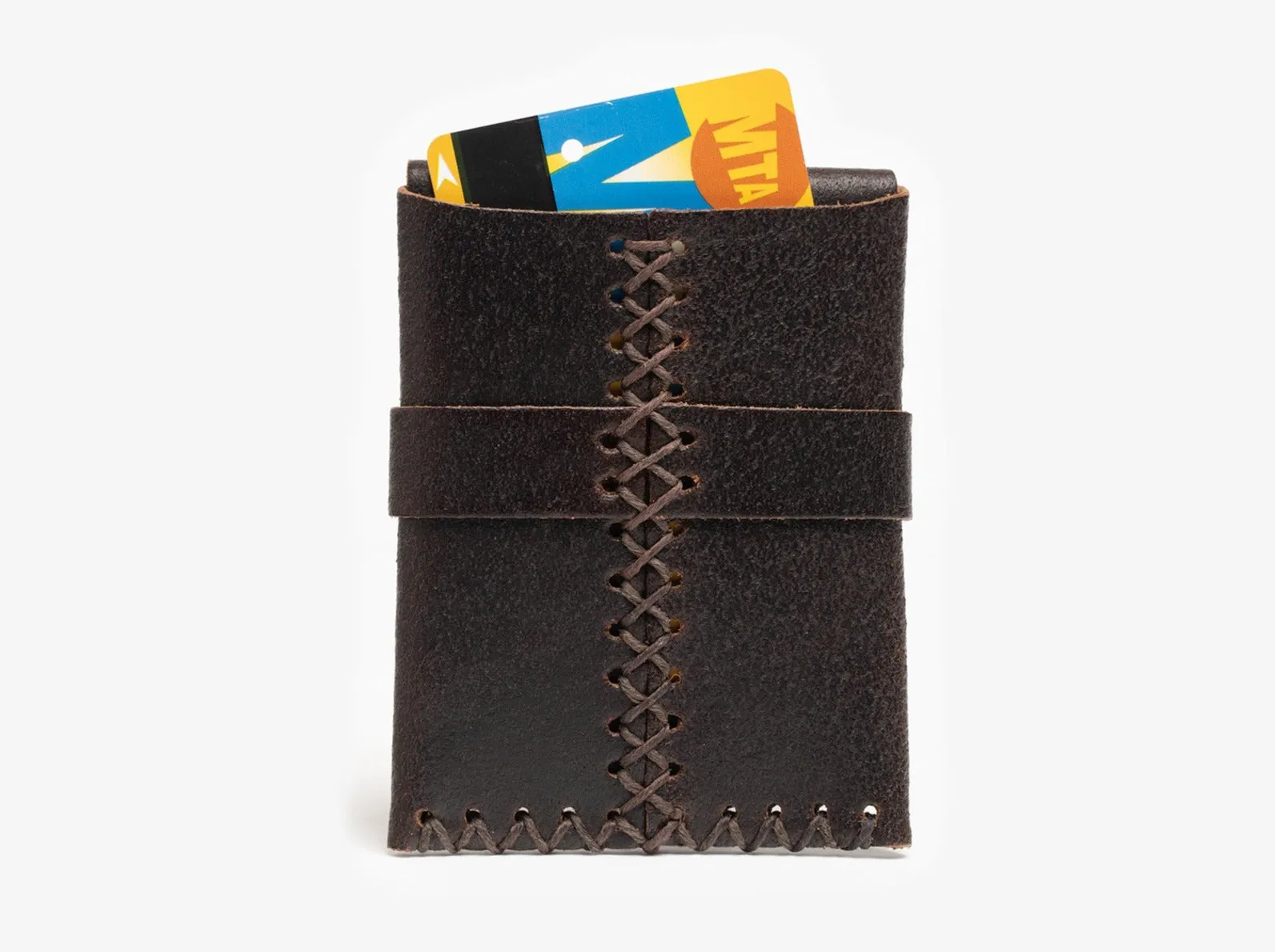 No. 155 Card Case with Flap, Java Waxed Flesh sold by Billykirk product image thumbnail 2