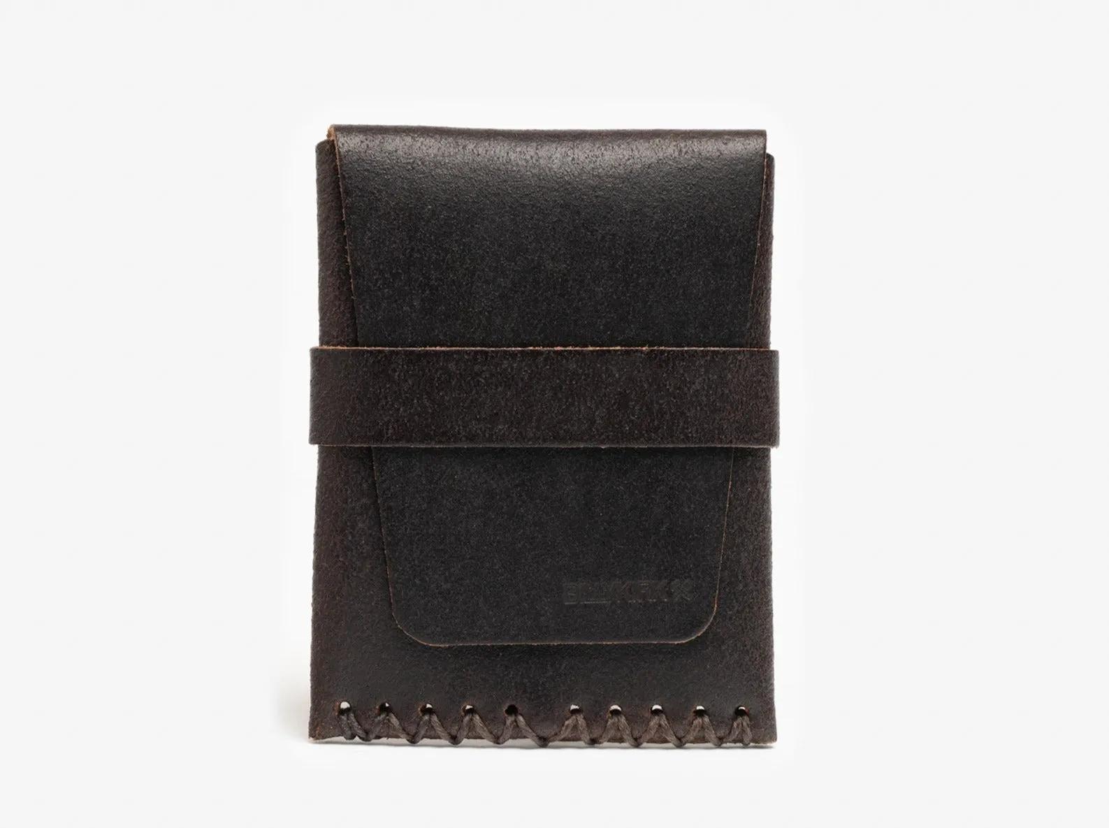 No. 155 Card Case with Flap, Java Waxed Flesh sold by Billykirk