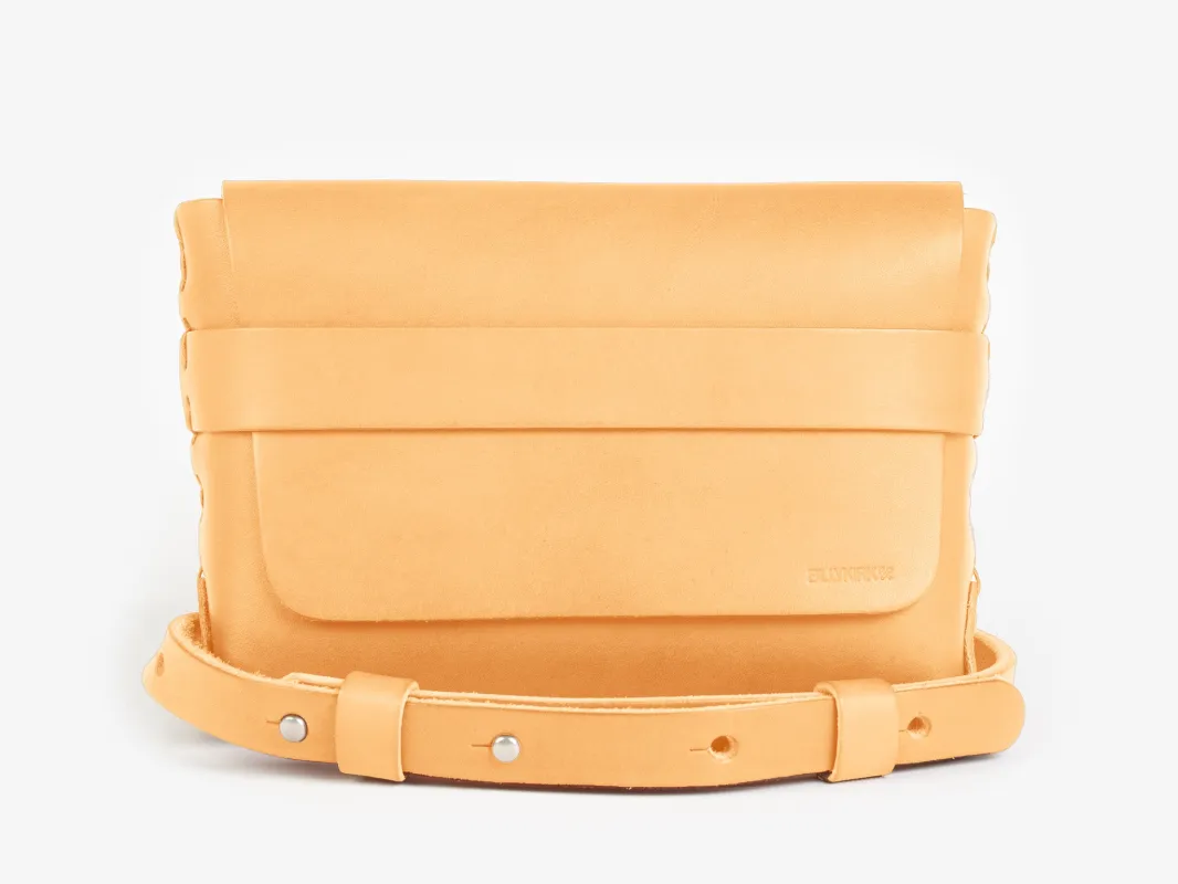 No. 603 Leather Crossbody & Belt Pouch, Natural made by Billykirk