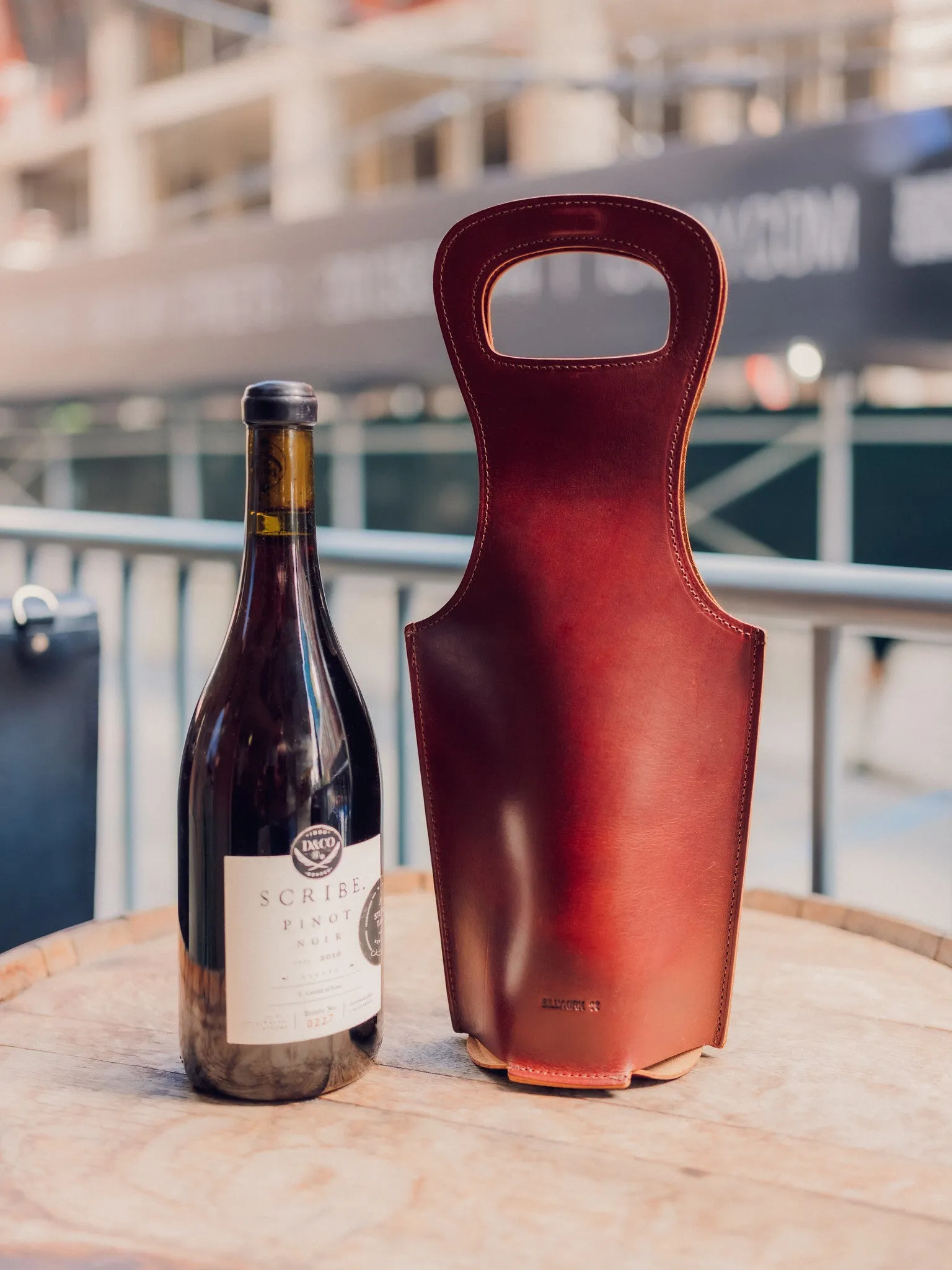 No. 520 Leather Wine Tote sold by Billykirk product image thumbnail 2