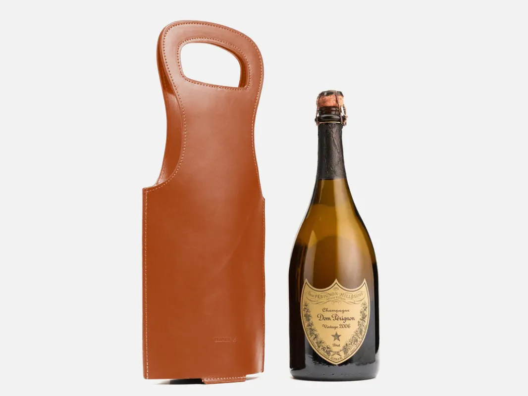 No. 520 Leather Wine Tote sold by Billykirk