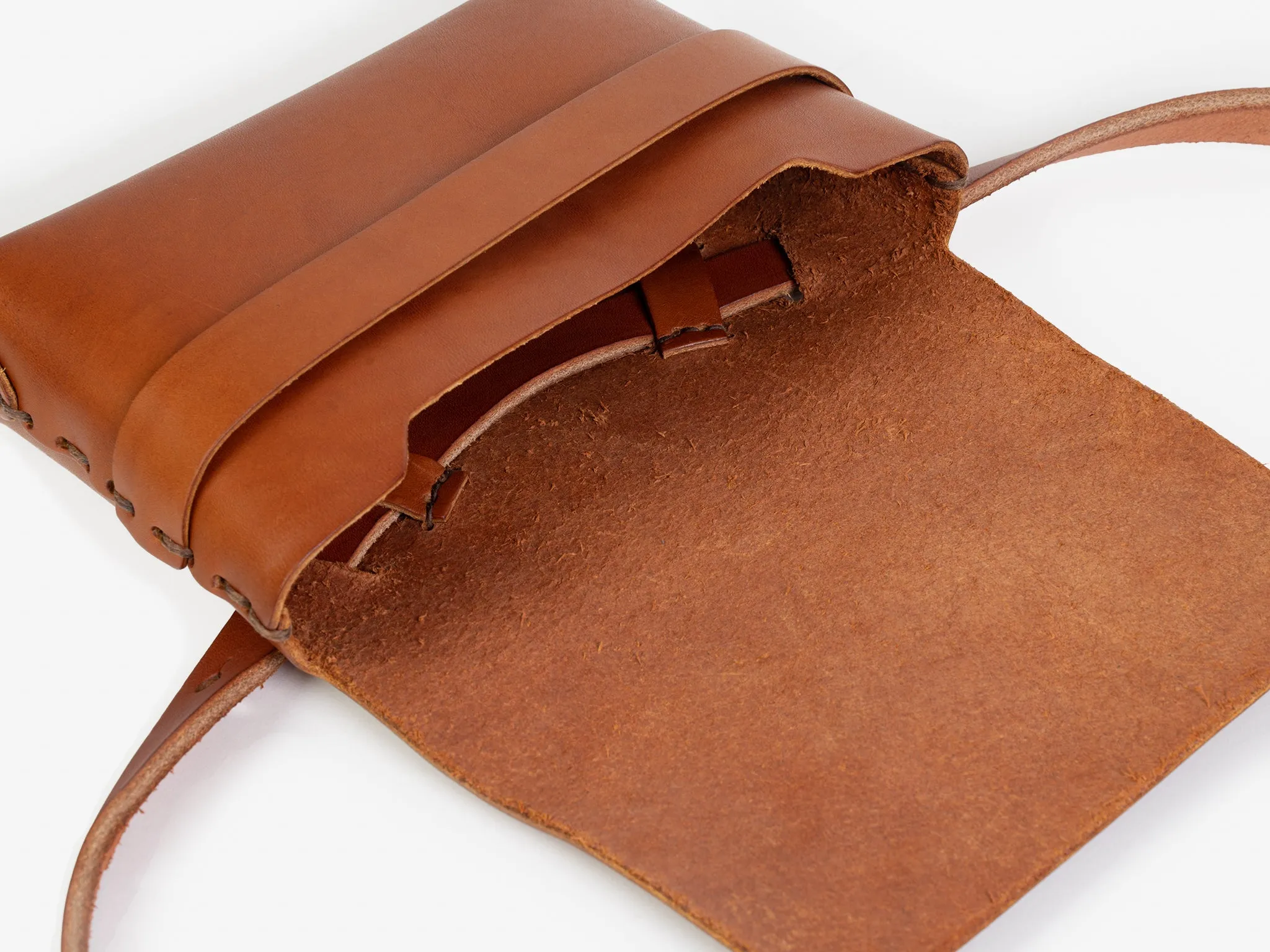 No. 603 Leather Crossbody & Belt Pouch, Tan sold by Billykirk product image thumbnail 5