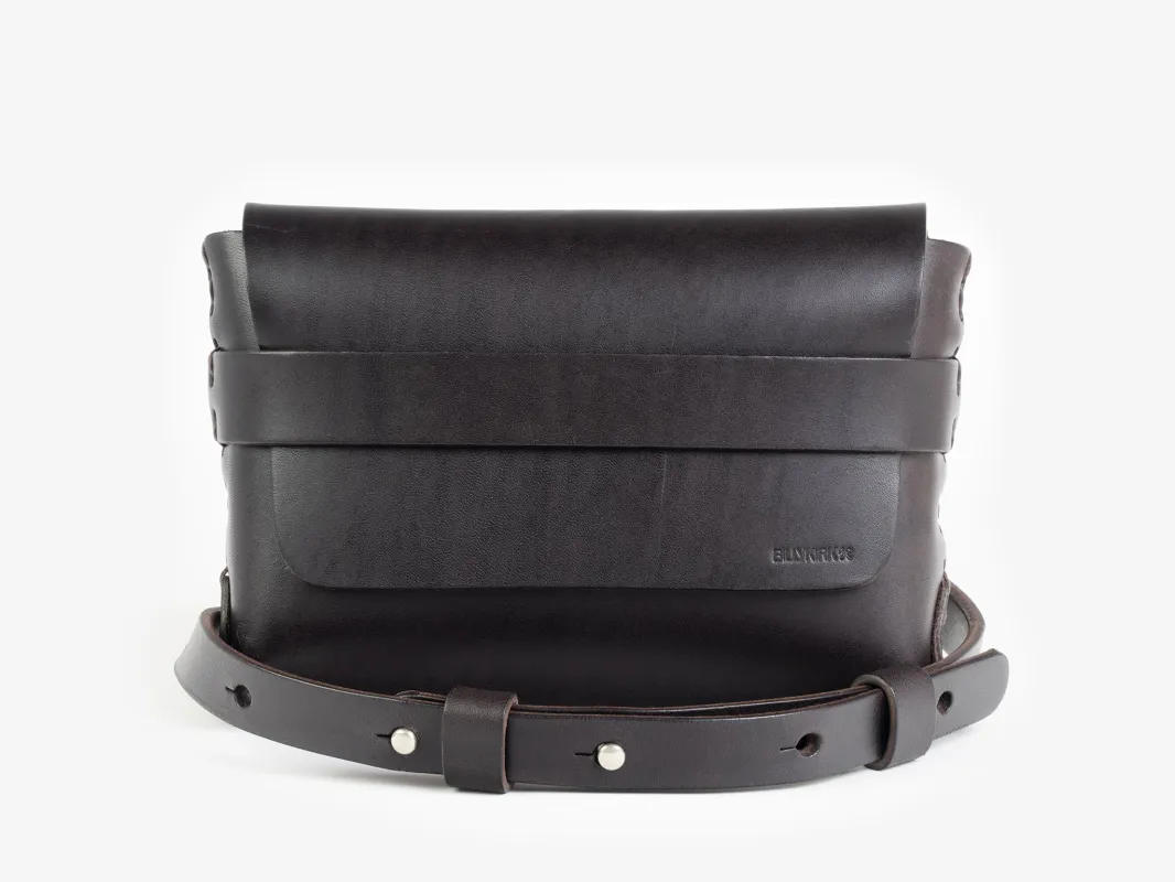 No. 603 Leather Crossbody & Belt Pouch, Dark Brown sold by Billykirk