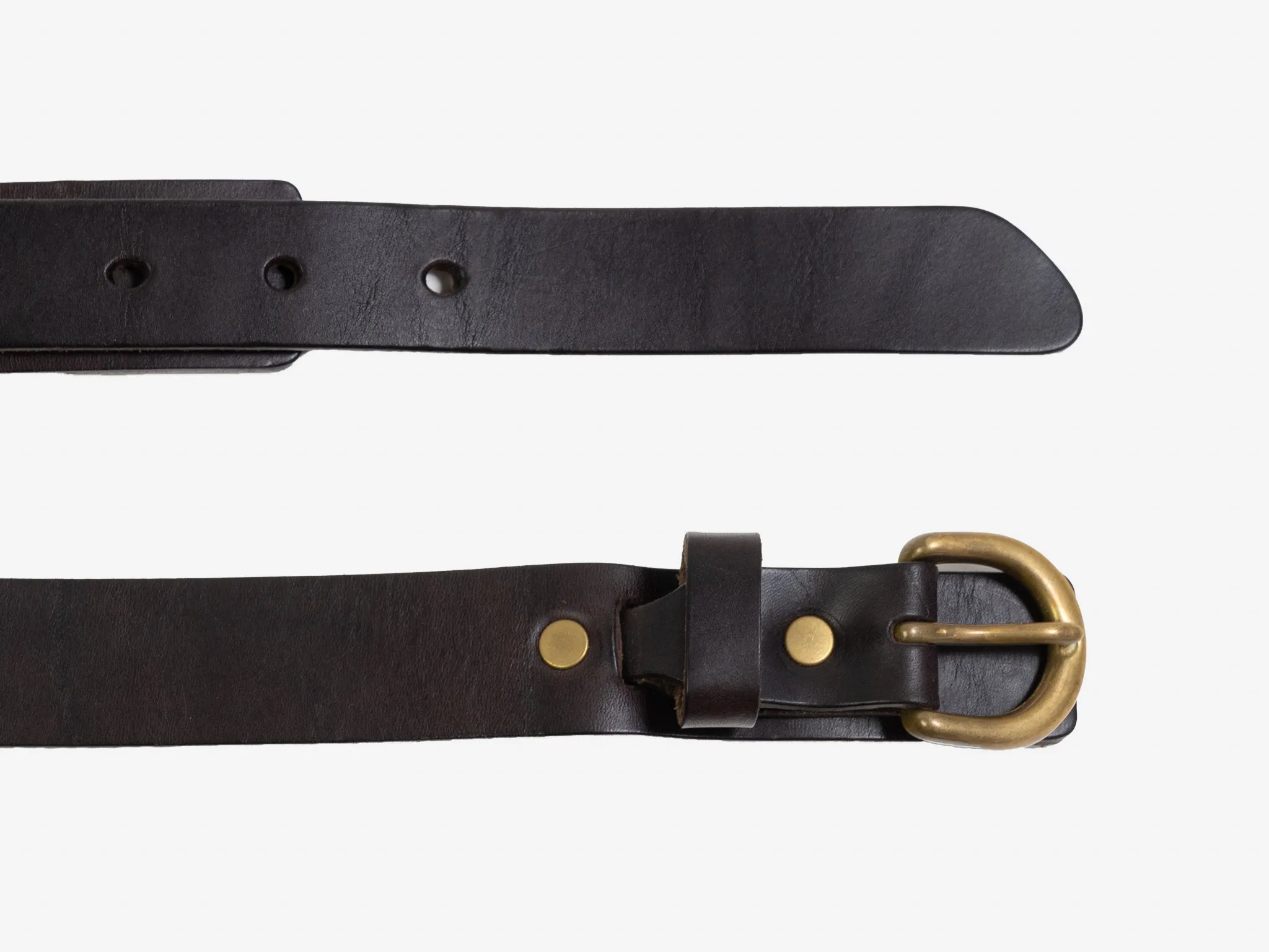 No. 222 Harness Buckle Belt, Dark Brown sold by Billykirk product image thumbnail 3