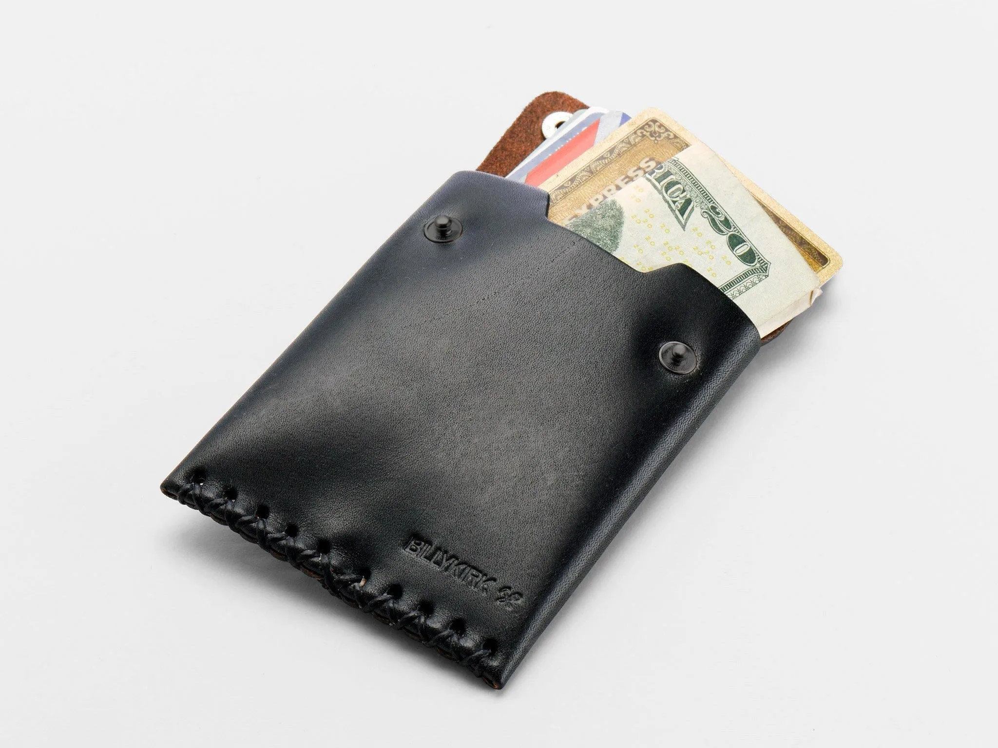 No. 092 Card Case with Snaps, Black Out sold by Billykirk product image thumbnail 2