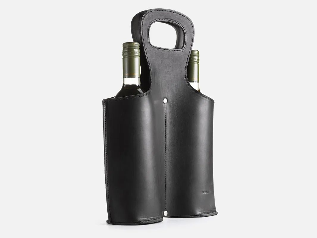 No. 566 Double Leather Wine Tote sold by Billykirk