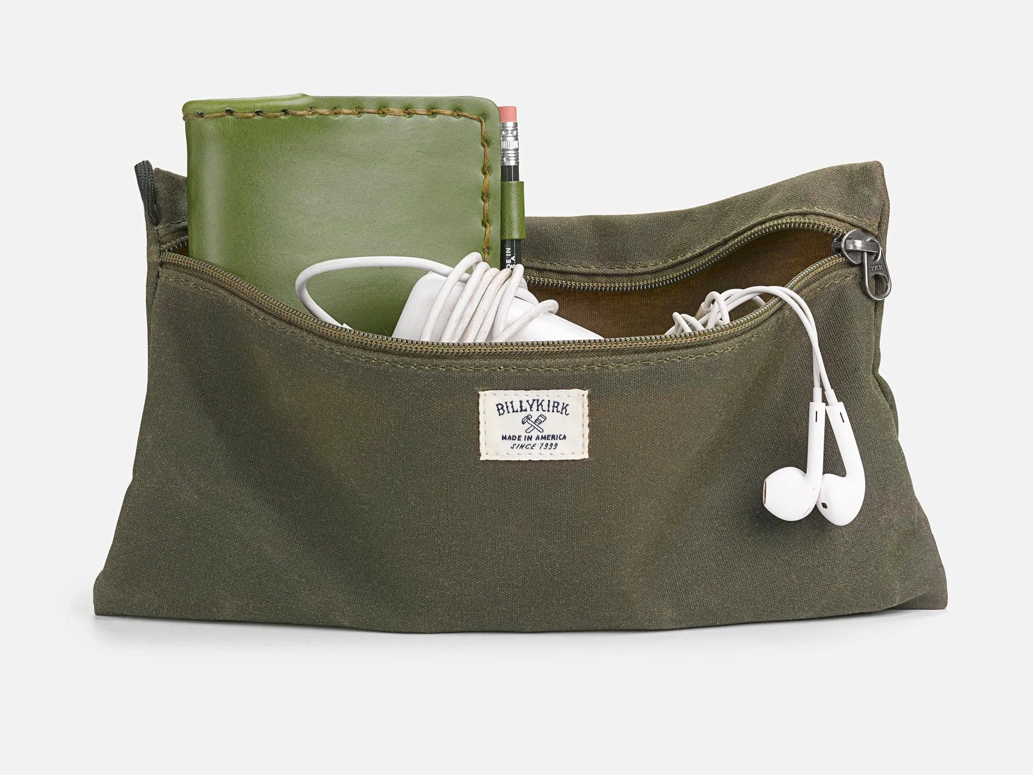 No. 303 Standard Issue Large Pouch, Olive sold by Billykirk product image thumbnail 2