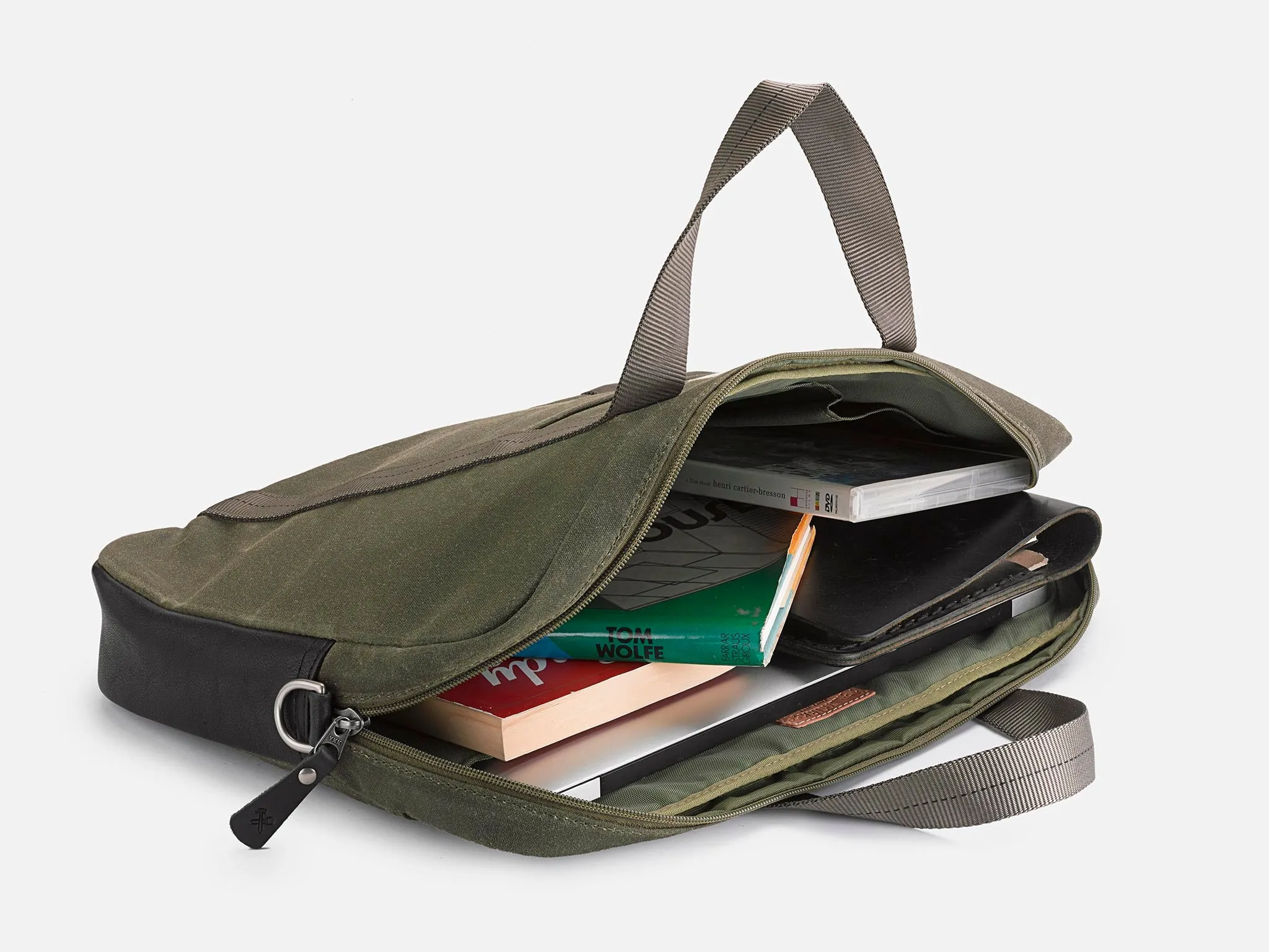 No. 508 Standard Issue Slim Briefcase, Olive sold by Billykirk product image thumbnail 4