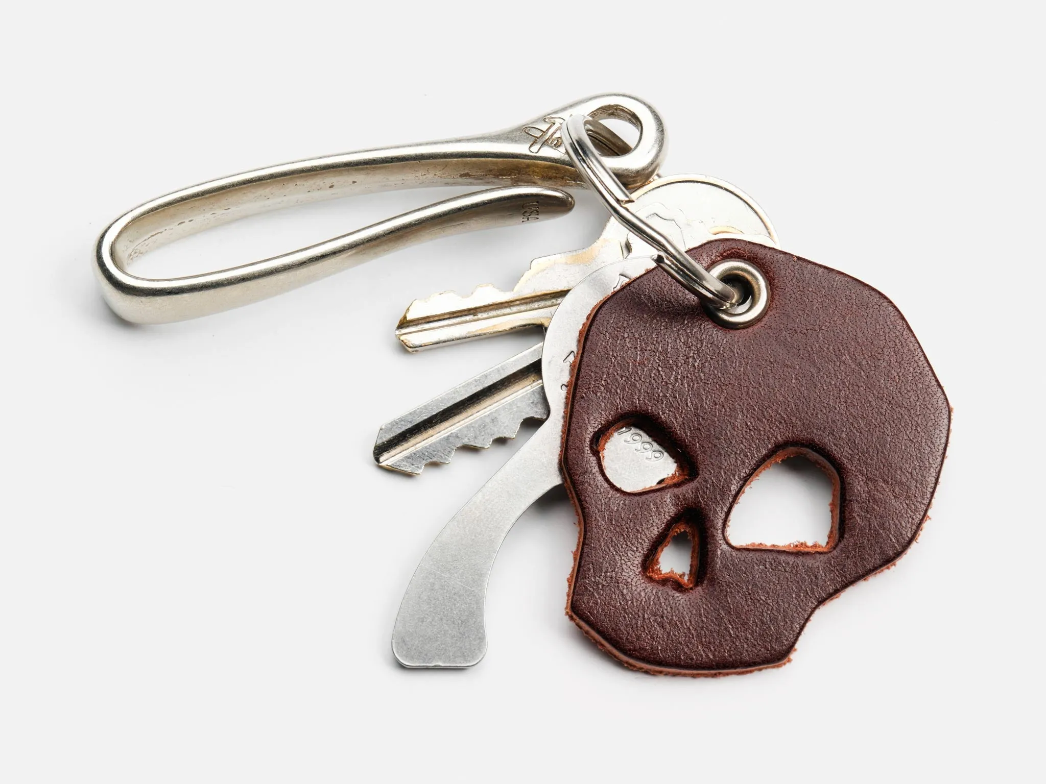 No. 519 Skull Keychain, Brown sold by Billykirk product image thumbnail 3