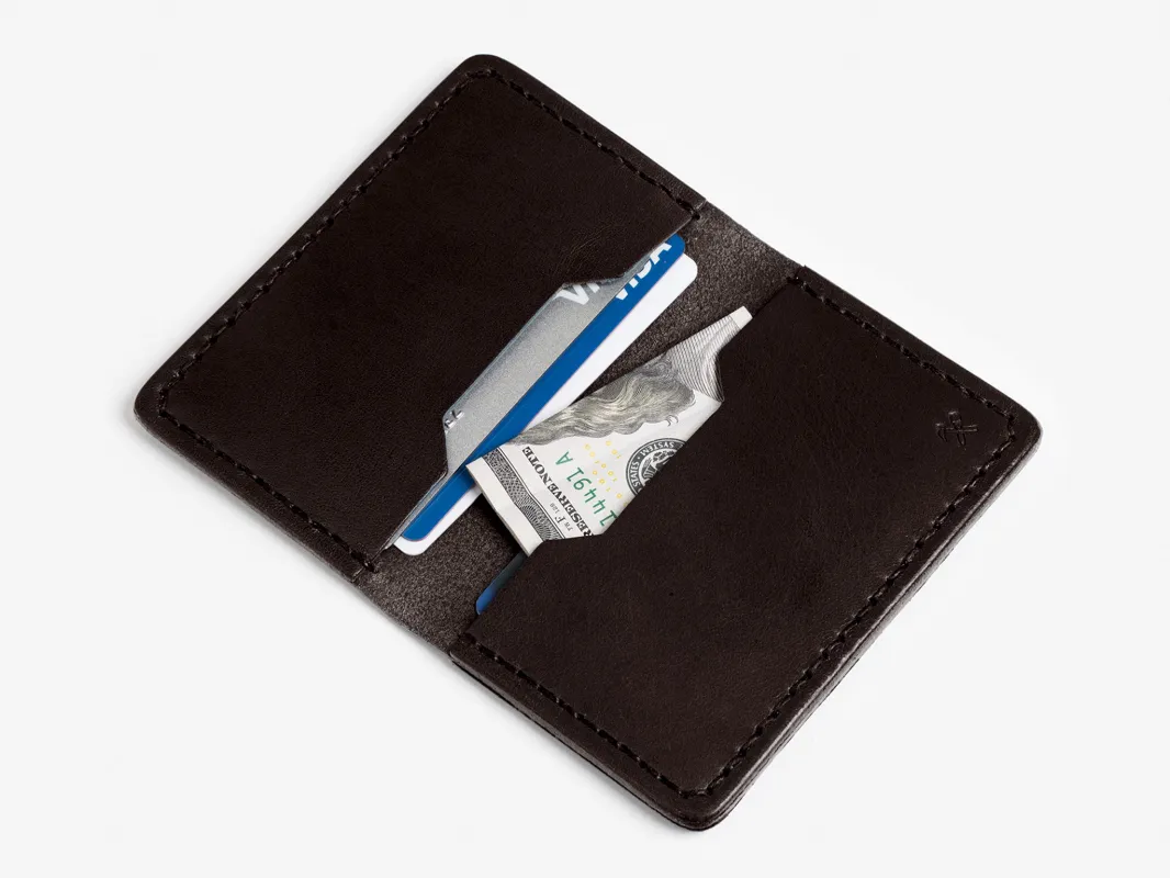 No. 427 Bi-Fold Card Case, Dark Brown sold by Billykirk