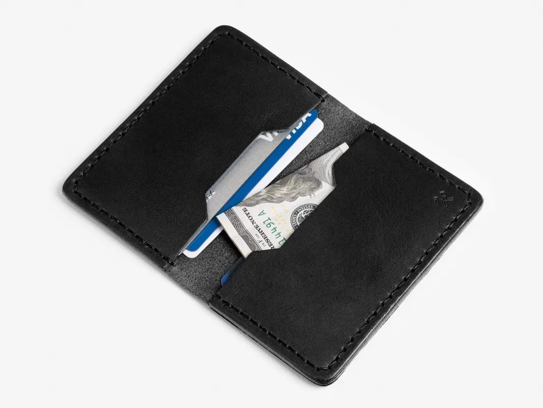 No. 427 Bi-Fold Card Case, Black sold by Billykirk