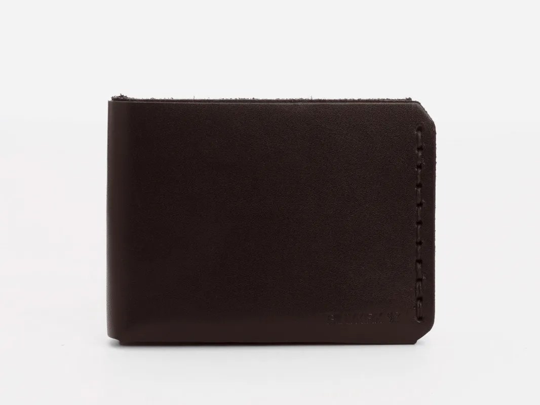No. 398 Bi-Fold Wallet, Dark Brown sold by Billykirk