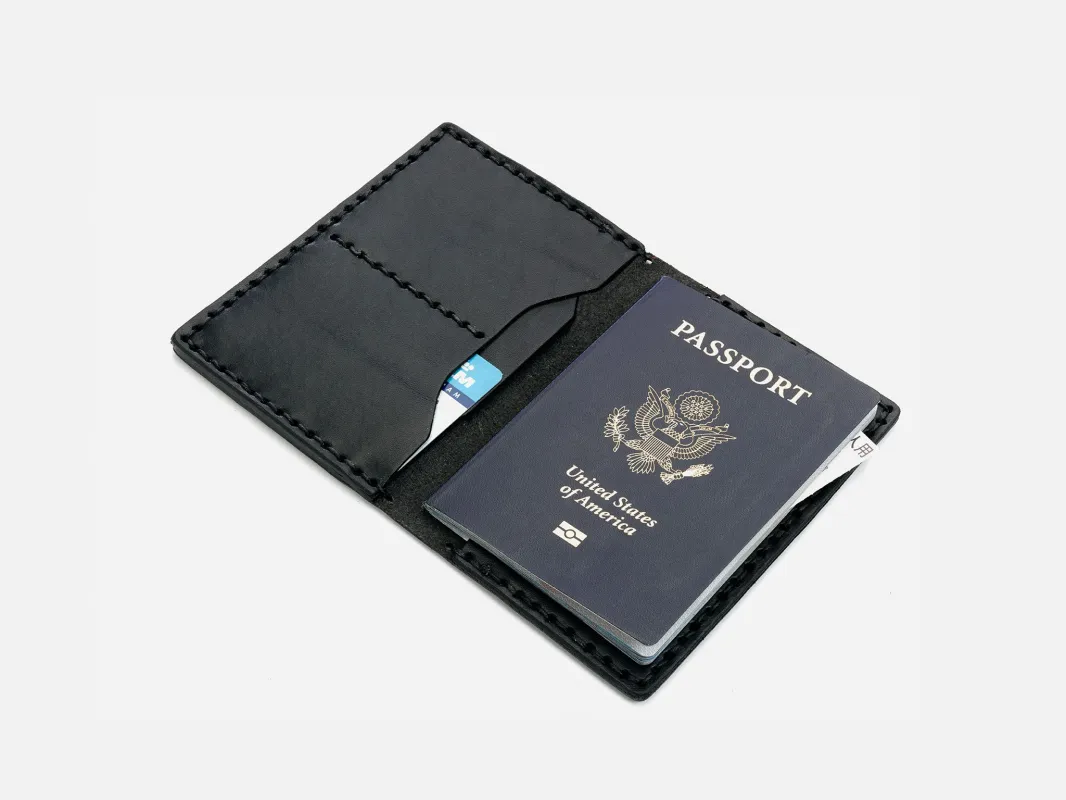 No. 153 Passport Wallet, Black sold by Billykirk