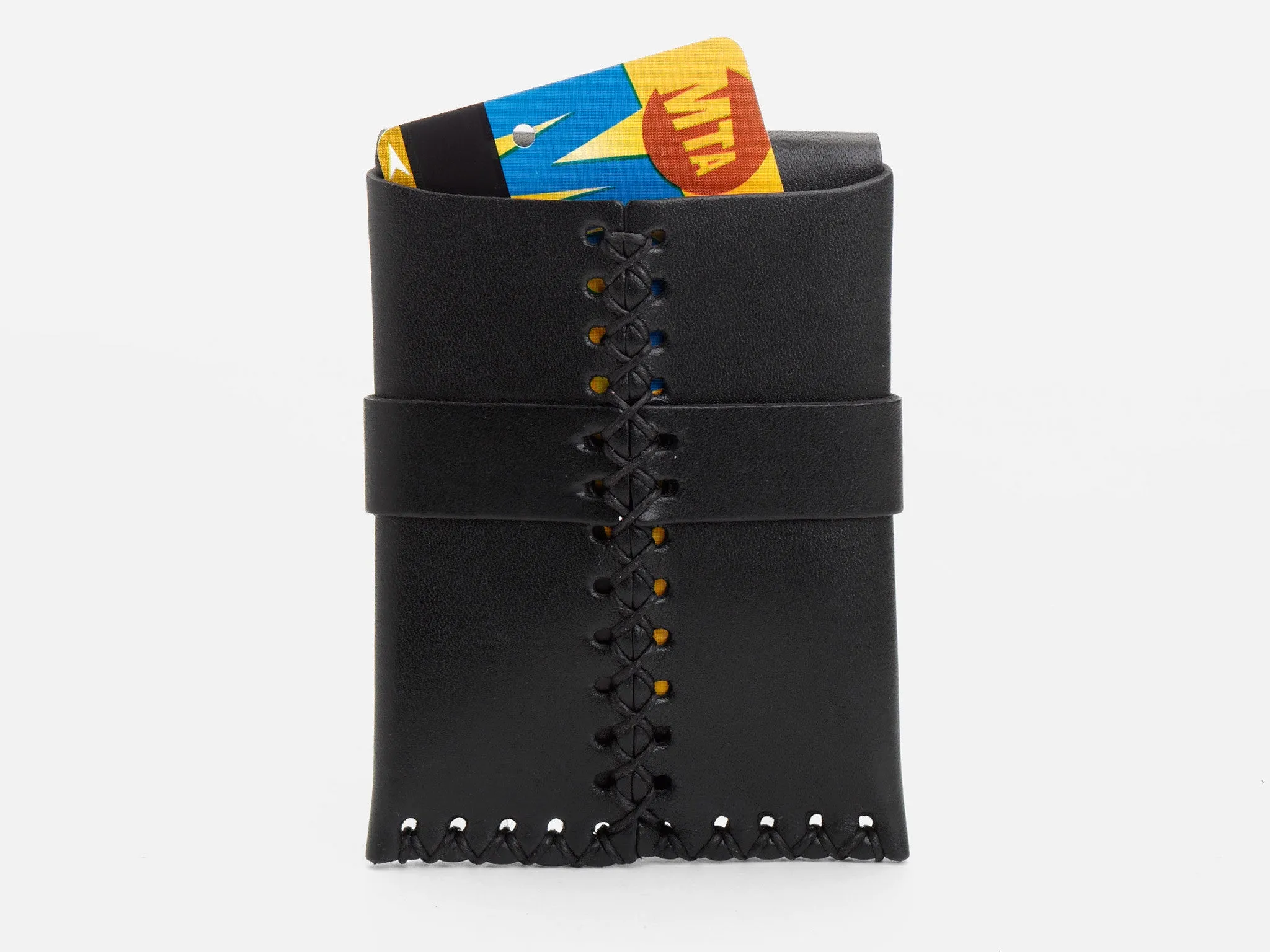 No. 155 Card Case with Flap, Black sold by Billykirk product image thumbnail 2