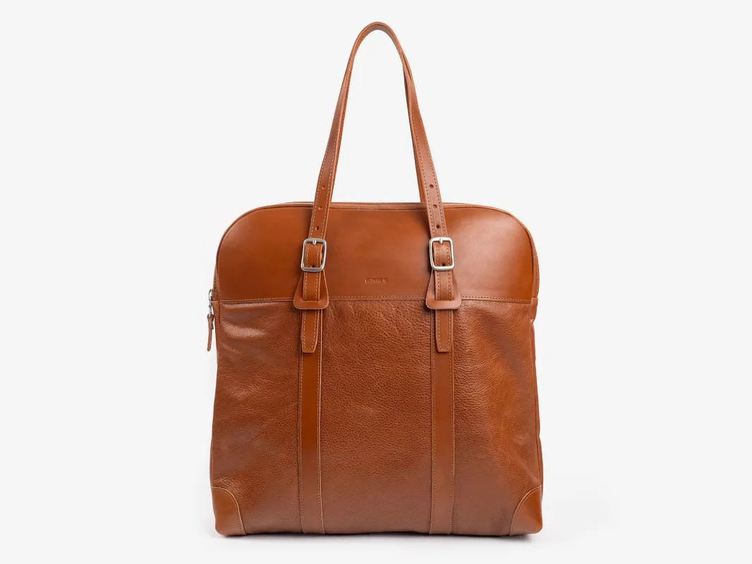No. 635 Leather Tote Briefcase, Tan made by Billykirk