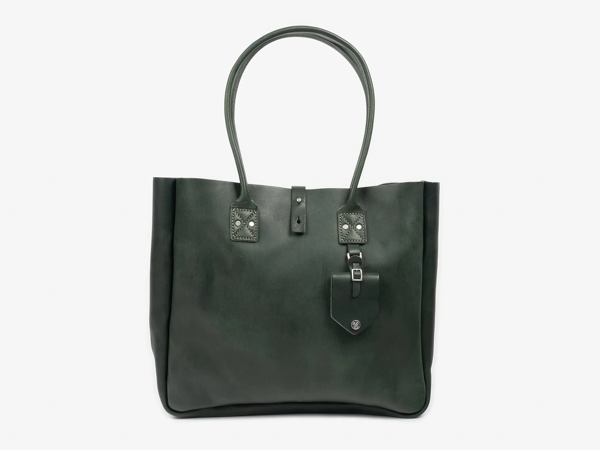 No. 235 Leather Tote Inward Seam, Pine sold by Billykirk