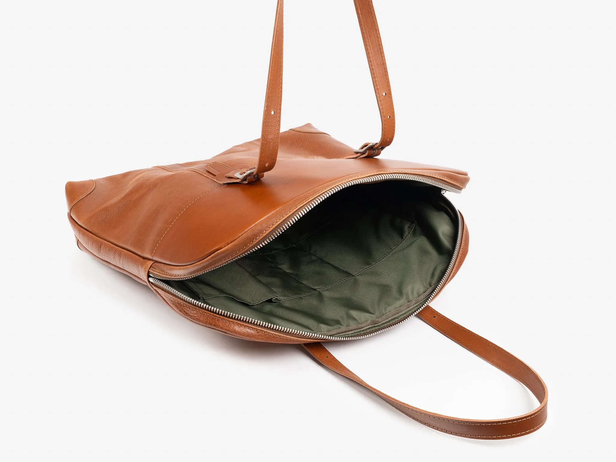 No. 635 Leather Tote Briefcase, Tan sold by Billykirk product image thumbnail 3