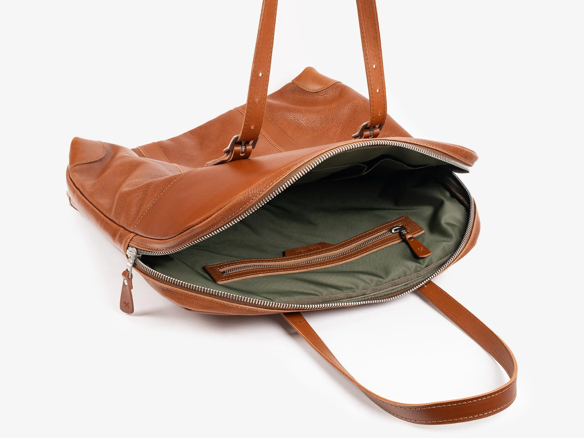 No. 635 Leather Tote Briefcase, Tan sold by Billykirk product image thumbnail 4