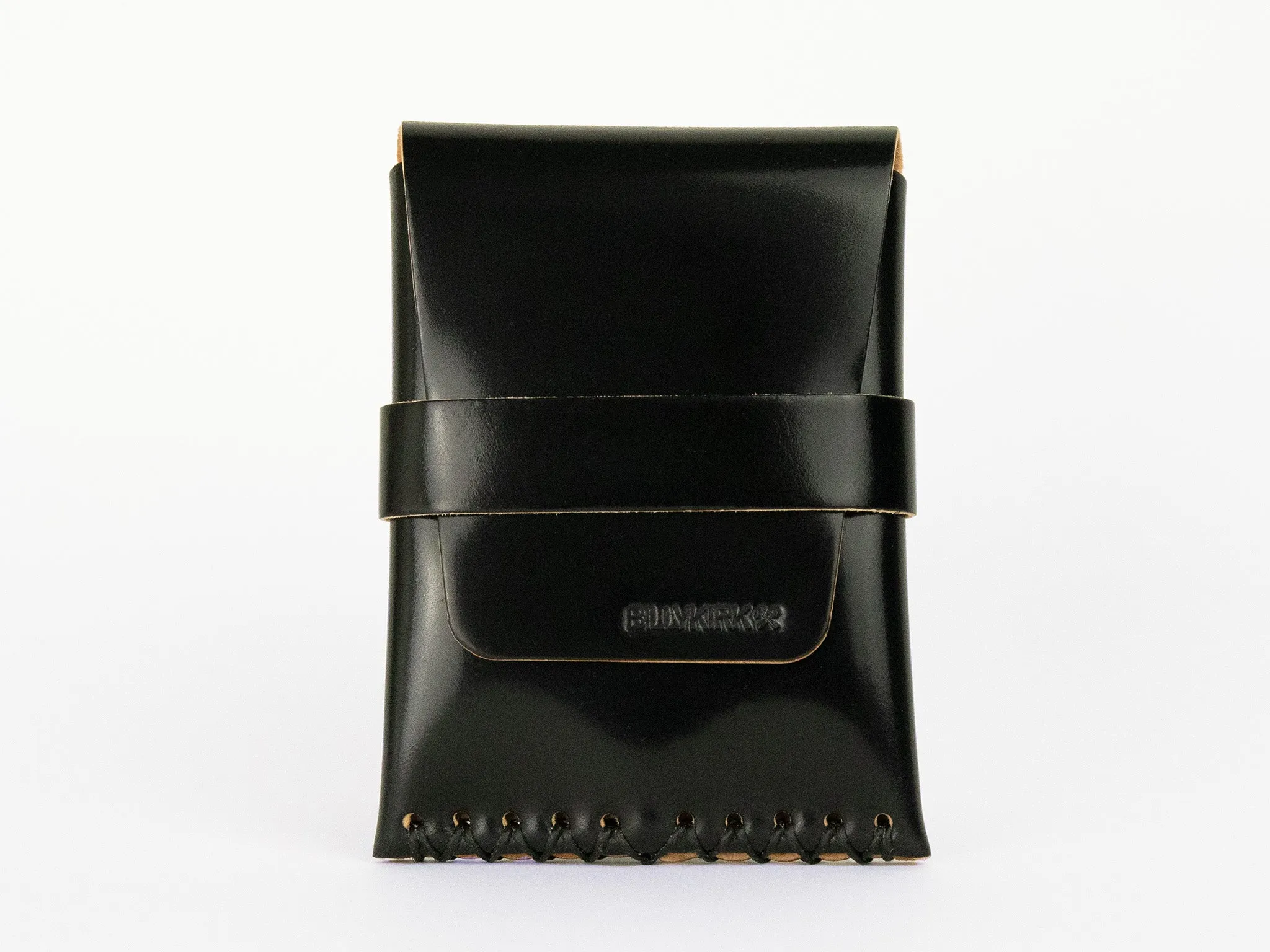 No. 155 Card Case with Flap, Onyx Cordovan sold by Billykirk