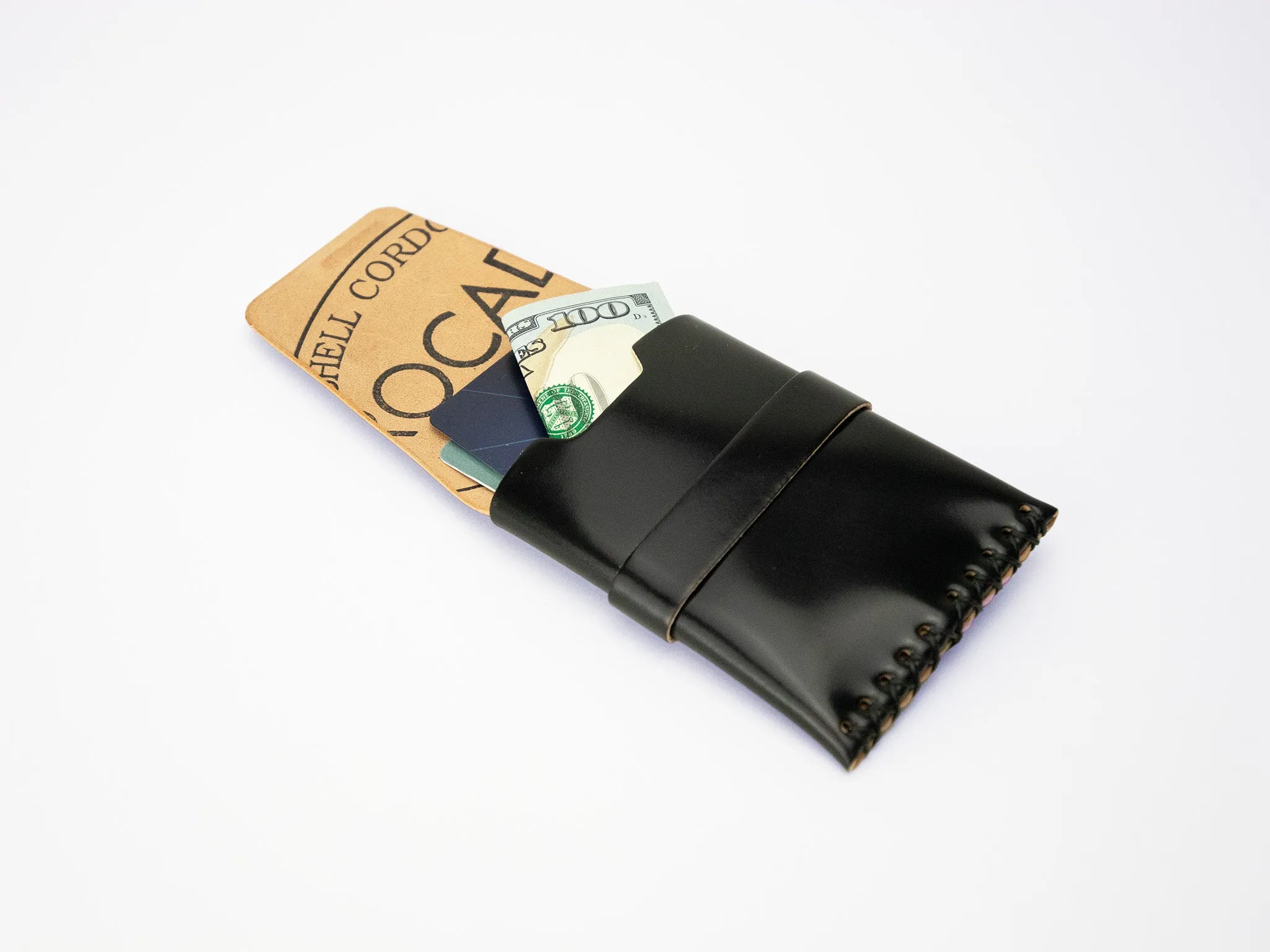 No. 155 Card Case with Flap, Onyx Cordovan sold by Billykirk product image thumbnail 3