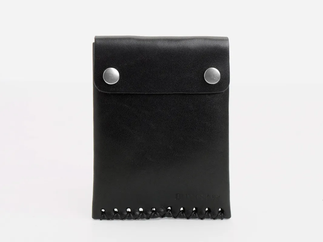 No. 092 Card Case with Snaps, Black sold by Billykirk