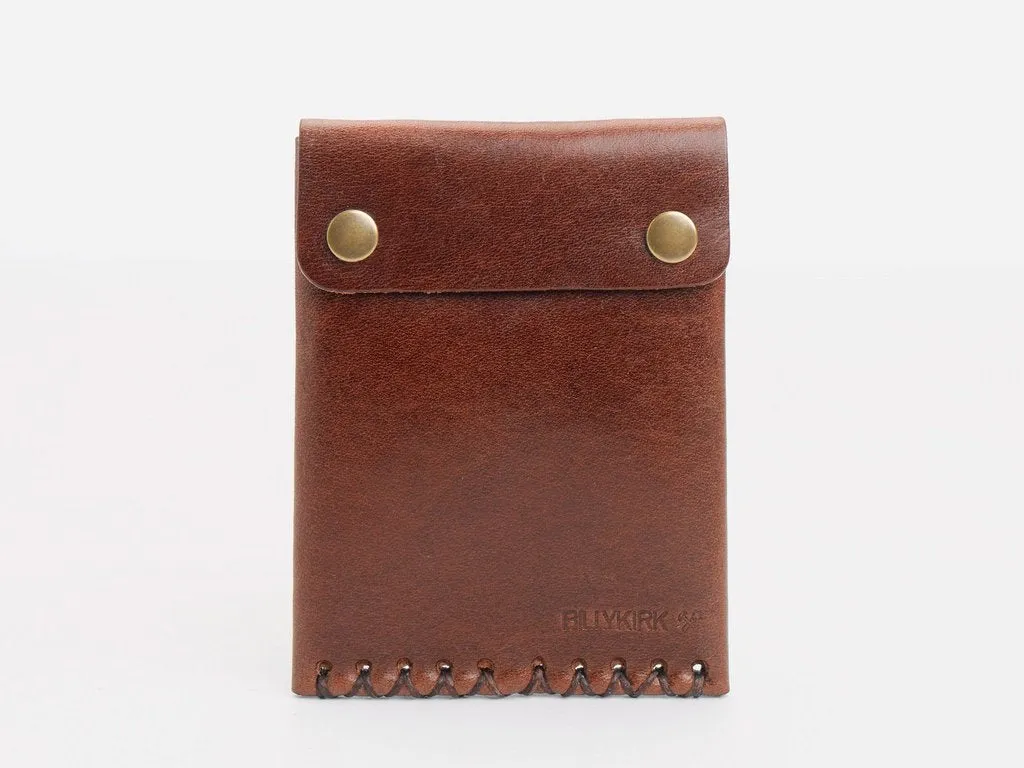 No. 092 Card Case with Snaps, Tan sold by Billykirk