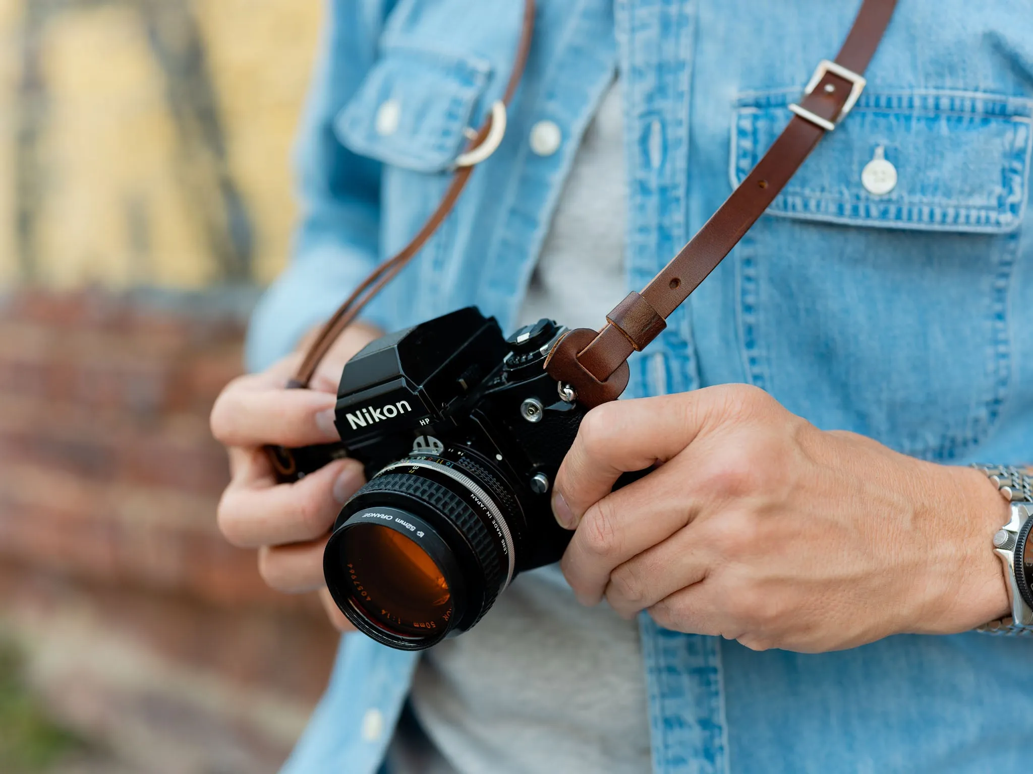 No. 495 Camera Strap, Tan sold by Billykirk product image thumbnail 2