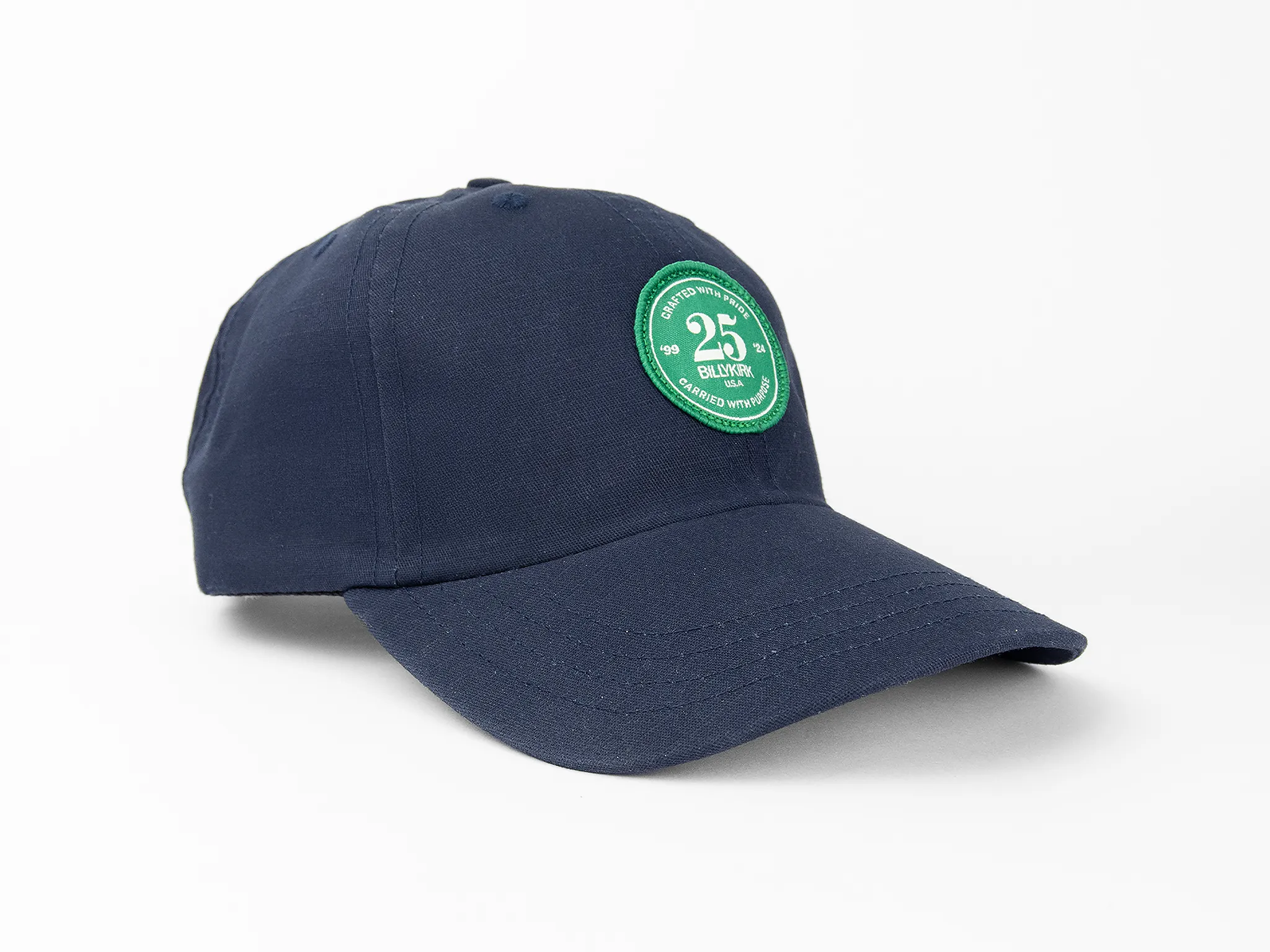 No. 652 Six-Panel Cap with Patch, Navy sold by Billykirk