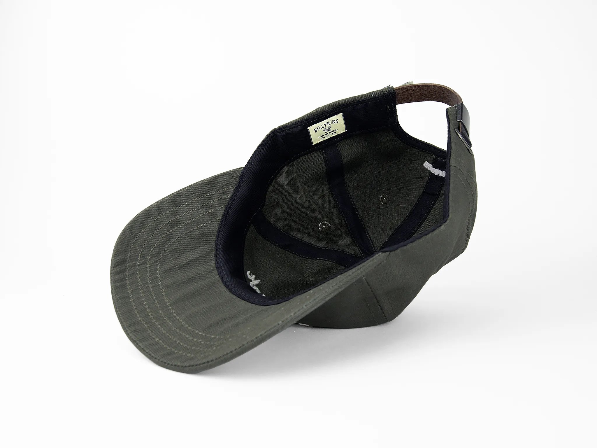 No. 651 Six-Panel Cap with Embroidery, Olive sold by Billykirk product image thumbnail 4