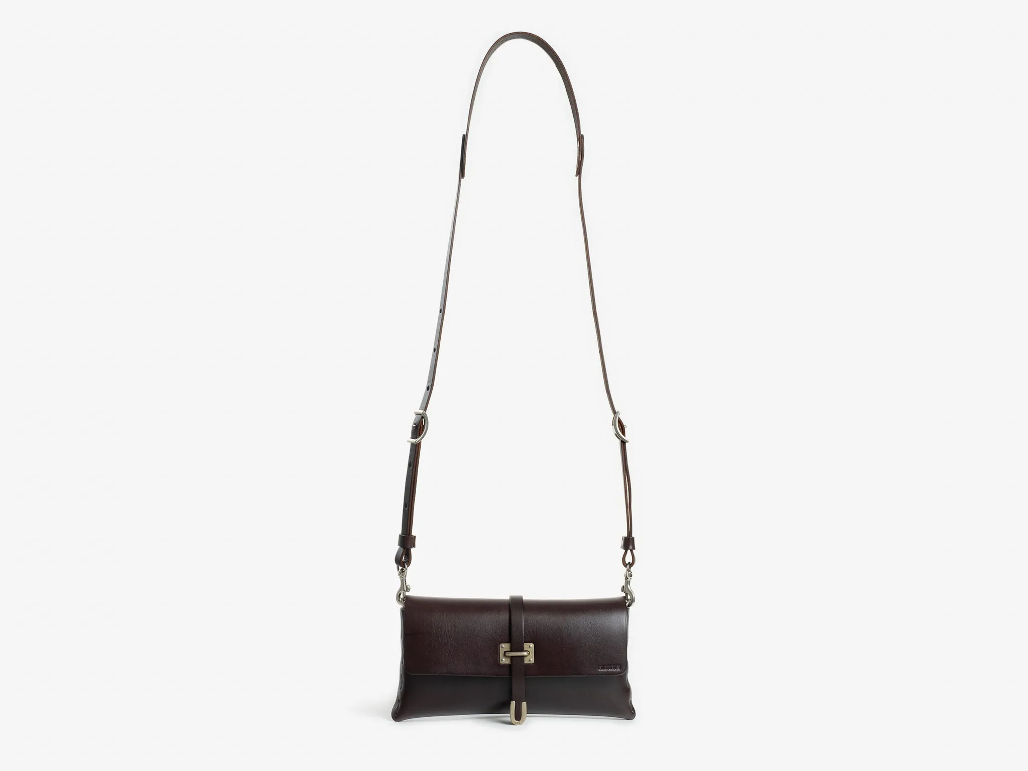 No. 125 Small Leather Clutch, Dark Brown sold by Billykirk product image thumbnail 3
