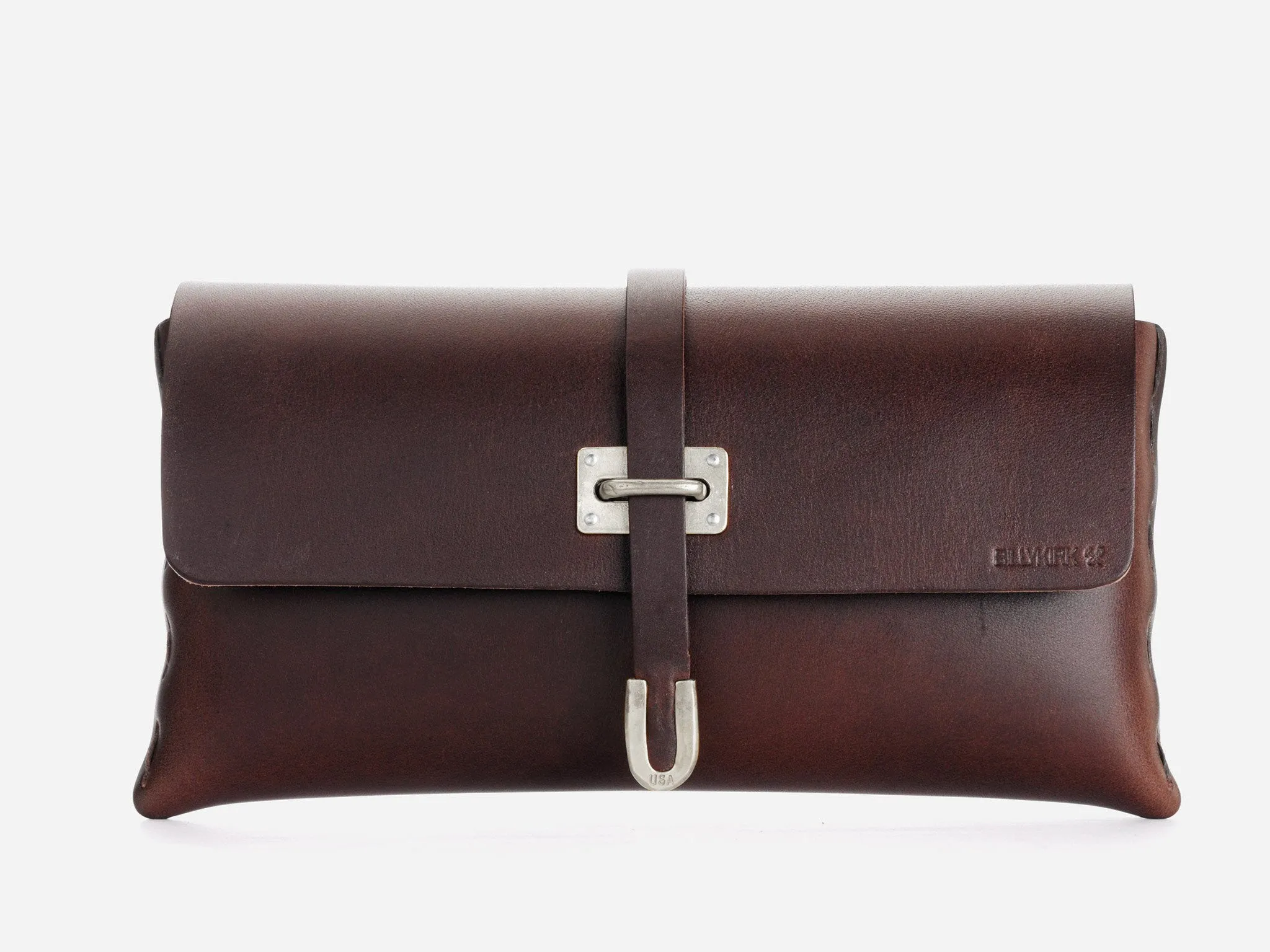 No. 125 Small Leather Clutch, Dark Brown sold by Billykirk product image thumbnail 5