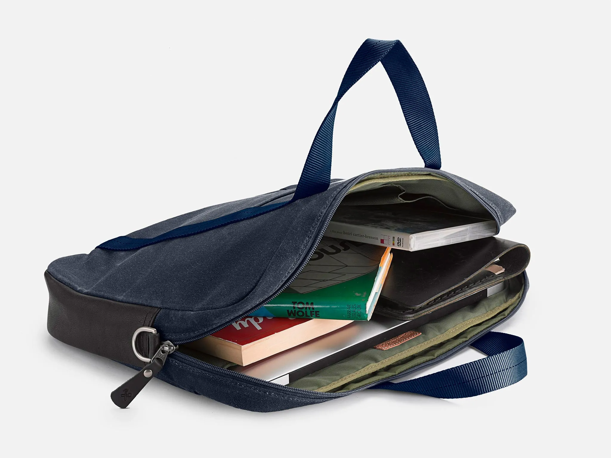 No. 508 Standard Issue Slim Briefcase, Navy sold by Billykirk product image thumbnail 5