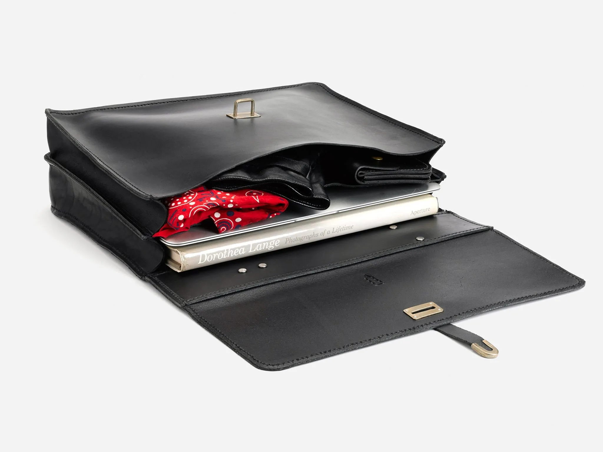 No. 486 15" Schoolboy Satchel, Black sold by Billykirk product image thumbnail 5