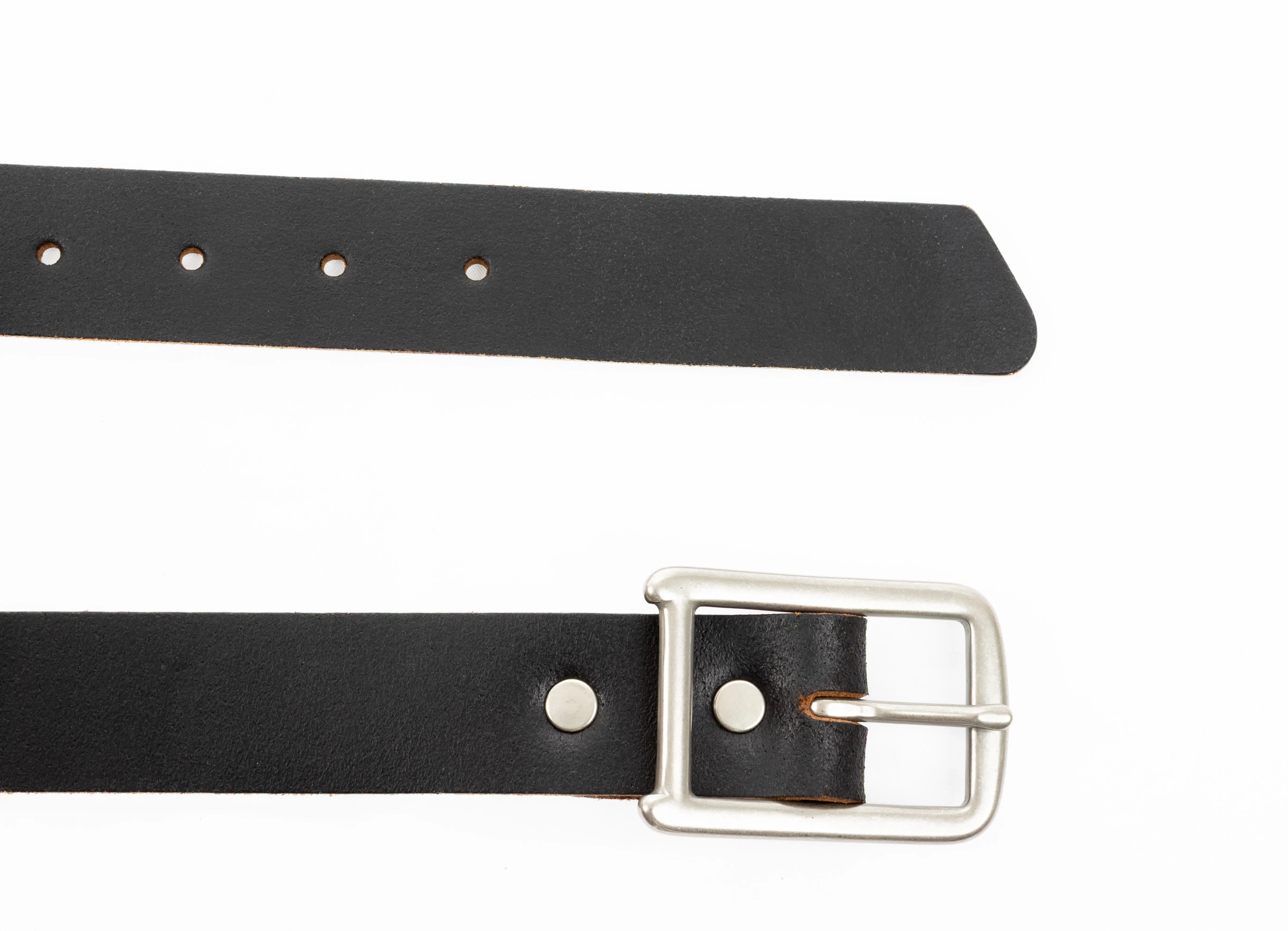 No. 640 Founders Buckle Belt, Ebony Waxed Flesh sold by Billykirk product image thumbnail 3
