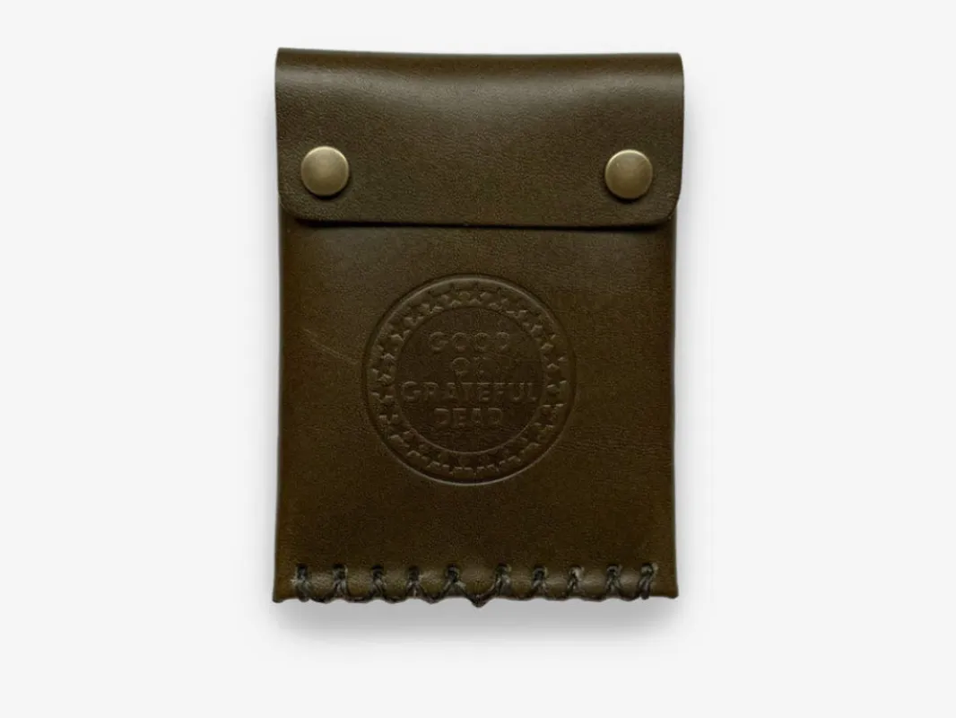 No. 092-GD Card Case with Snaps GOGD, Olive made by Billykirk