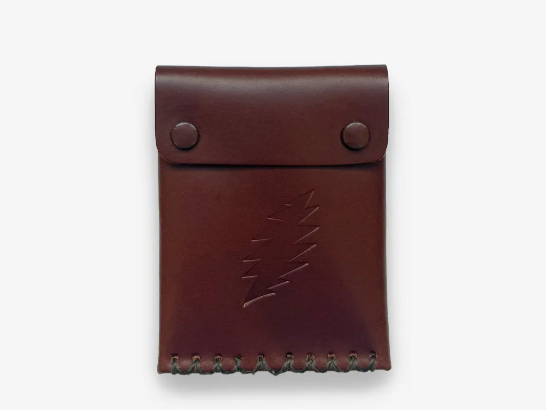 No. 092-GD Card Case with Snaps Bolt, Hickory made by Billykirk