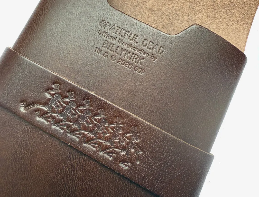 No. 155-GD Card Case with Flap Skel, Dark Brown sold by Billykirk product image thumbnail 4