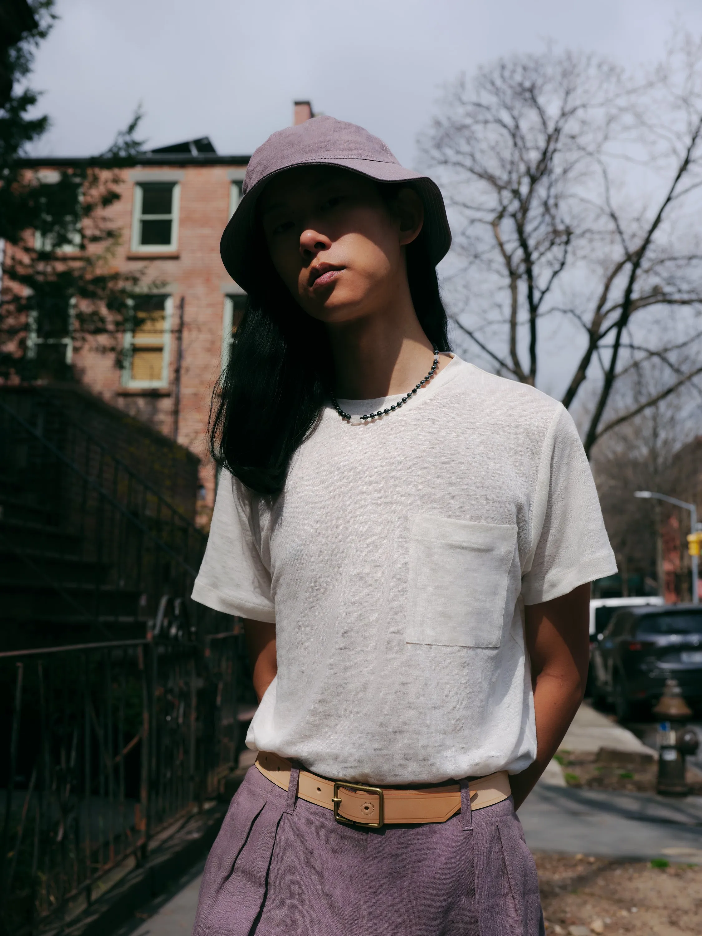 Bucket Hat in Koala Linen sold by Blluemade product image thumbnail 5