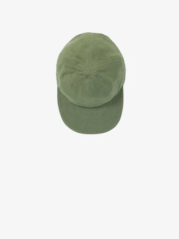 Cap in Olive Green Linen sold by Blluemade
