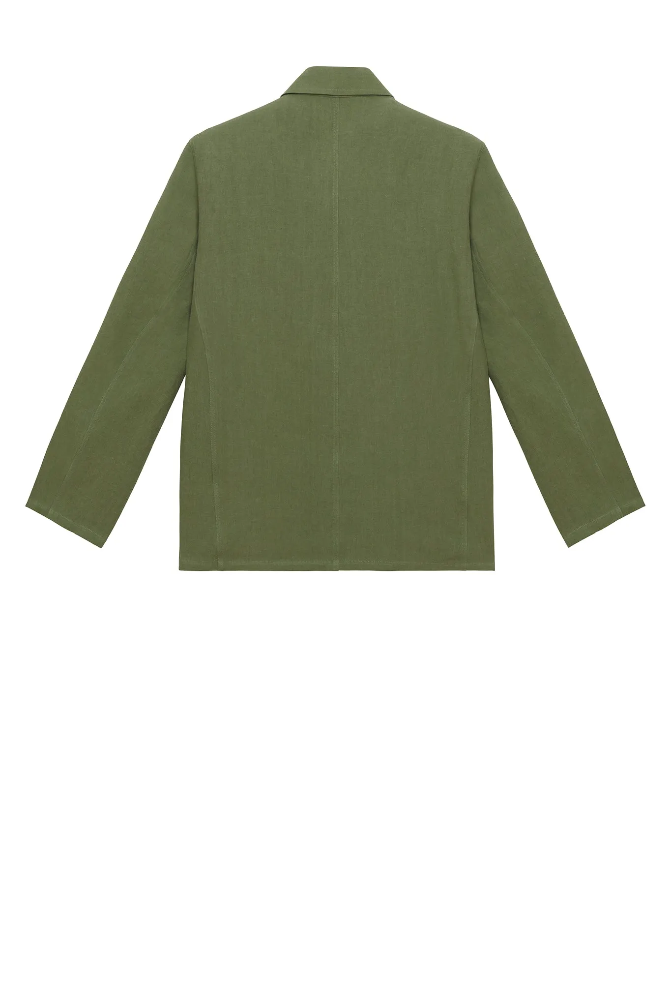Chore Coat in Olive Green Linen sold by Blluemade product image thumbnail 2