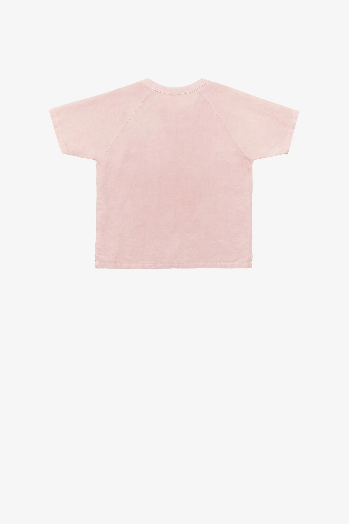 Linen raglan tee in Audrey Louise Reynolds pink sold by Blluemade product image thumbnail 2