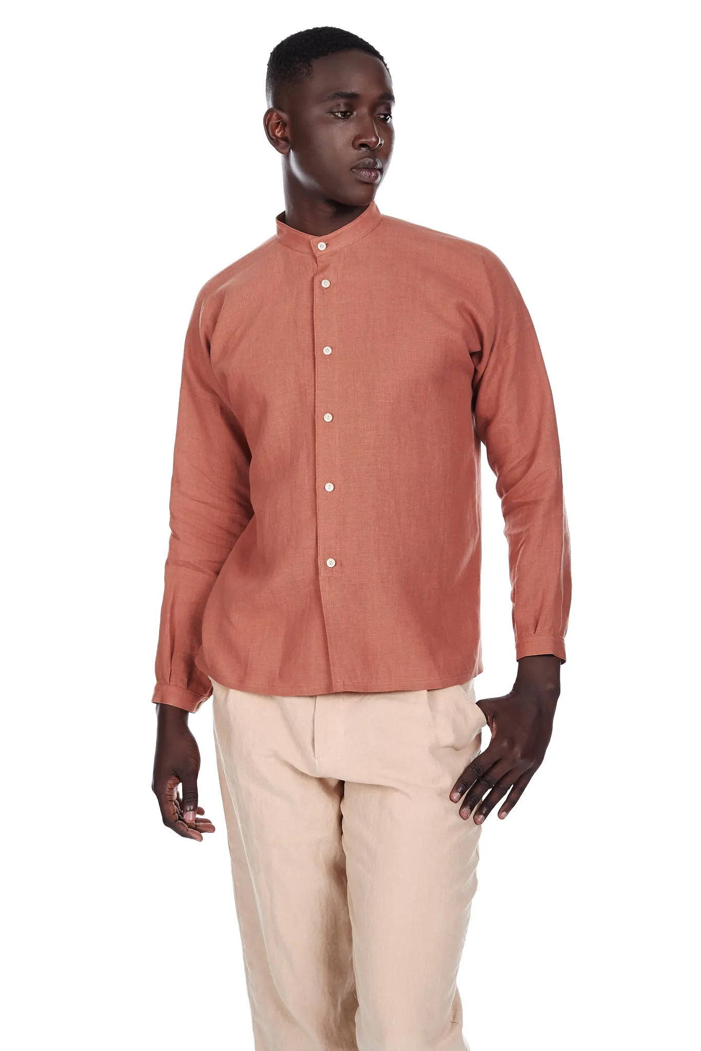 Monk Shirt in Terracotta sold by Blluemade product image thumbnail 4