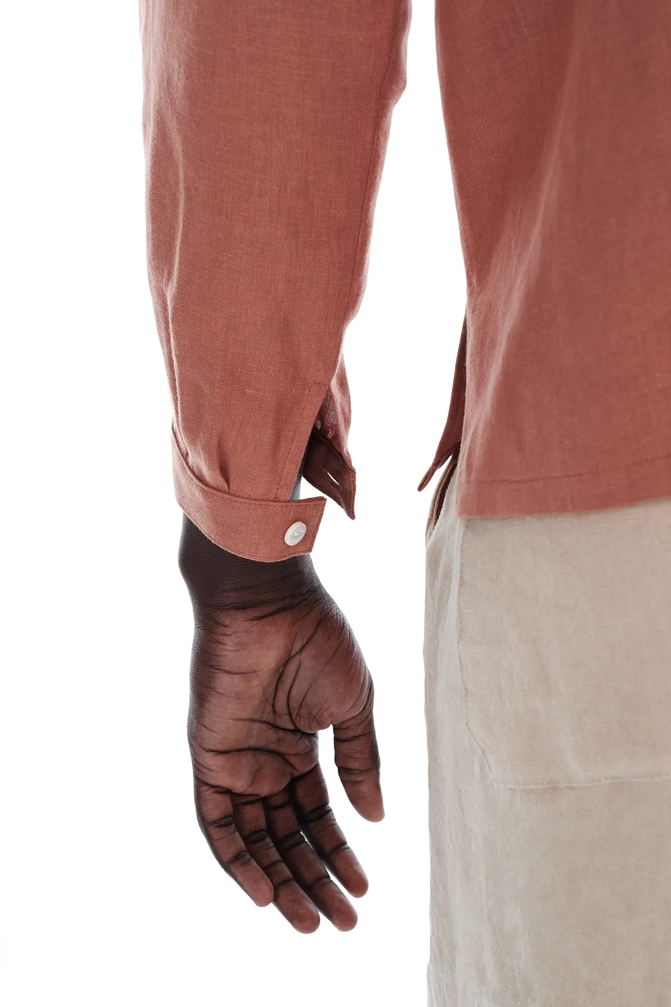 Monk Shirt in Terracotta sold by Blluemade product image thumbnail 5