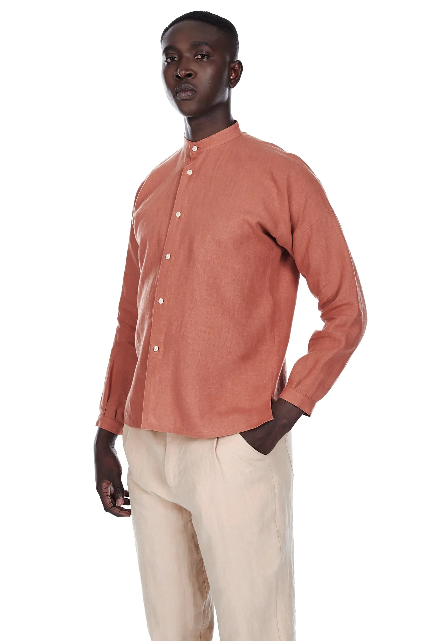 Monk Shirt in Terracotta sold by Blluemade product image thumbnail 2