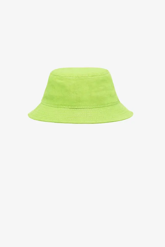 Bucket Hat in Lime Green made by Blluemade