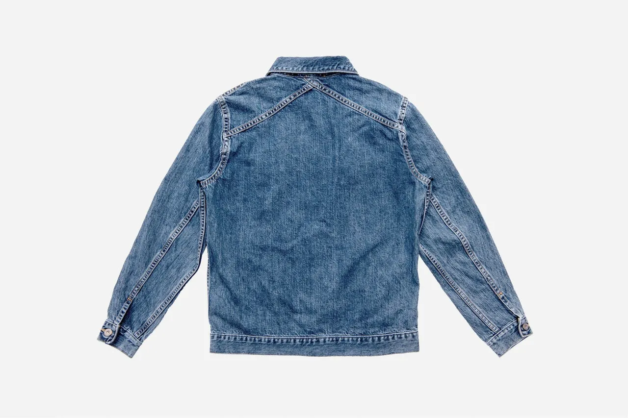 【3sixteen】Type 3s Denim Jacket Washed 101x 12oz 淺藍水洗赤耳牛仔外套 sold by Blue Beach Denim product image thumbnail 4