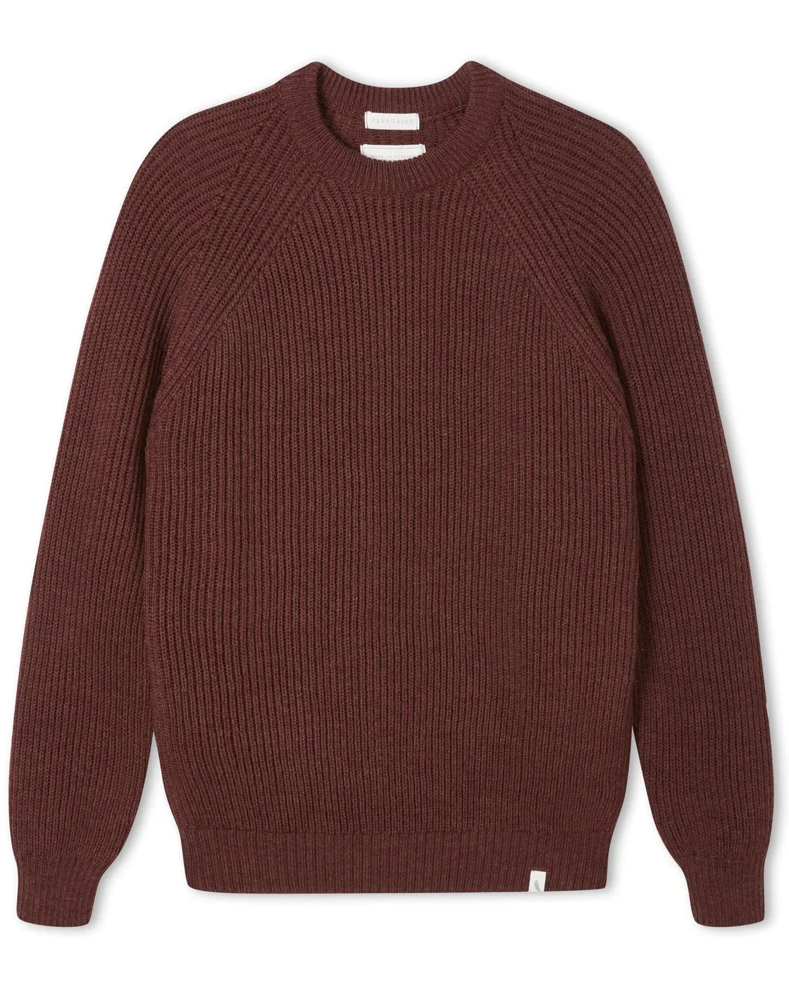 【Peregrine】Merino Wool Ford Crew Neck Sweater Shiraz 酒紅色美麗諾圓領粗針毛衣 sold by Blue Beach Denim