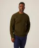 【Peregrine】Merino Wool Ford Crew Neck Sweater Olive 橄欖色美麗諾圓領粗針毛衣 sold by Blue Beach Denim