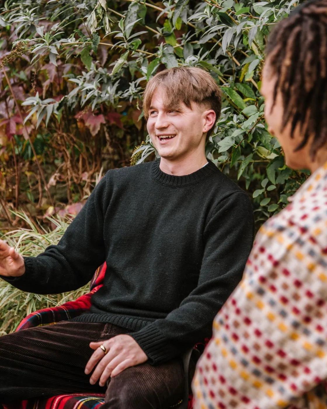 【Peregrine】Makers Stitch Crew Sweater Black 黑色水洗美麗諾圓領毛衣 sold by Blue Beach Denim product image thumbnail 3