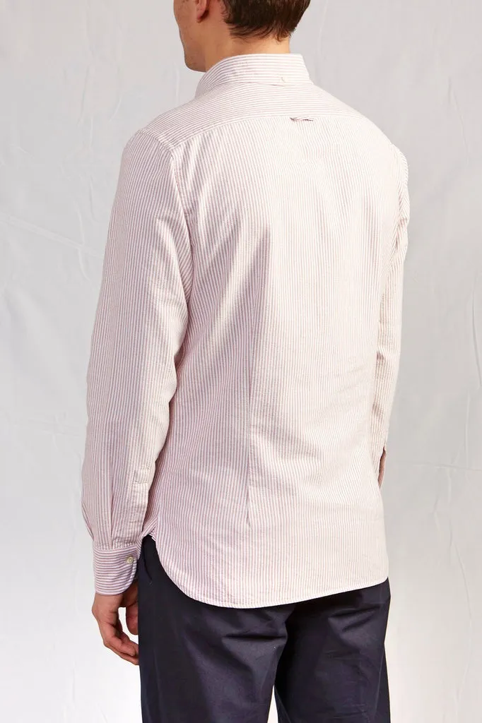 【ABCL Garments】BD 1214 Selvedge Oxford Red Stripe 紅條紋赤耳布邊牛津襯衫 sold by Blue Beach Denim product image thumbnail 4